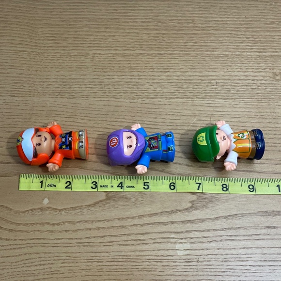 Fisher Price Little People Figures Pilot Louis Recycle Man Race Car Driver Lot 3 - Picture 10 of 11